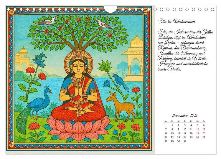 Produktbild: G&ouml;tterwelten des Hinduismus (Wandkalender 2026 DIN A4 quer), CALVENDO Monatskalender