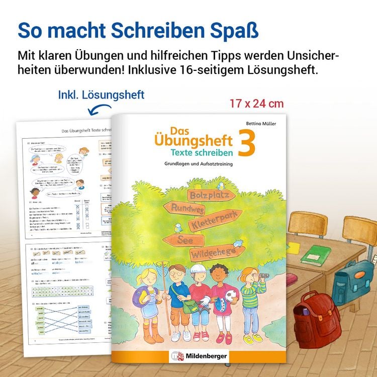 Produktbild: Das &Uuml;bungsheft Texte schreiben 3