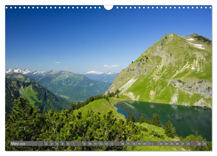 Produktbild: Wanderziele rund um Oberstdorf (Wandkalender 2026 DIN A3 quer), CALVENDO Monatskalender