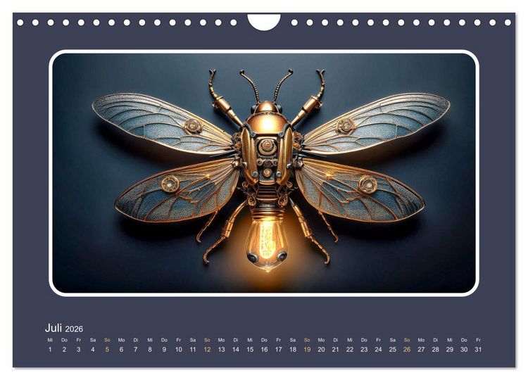 Produktbild: Roboterinsekten (Wandkalender 2026 DIN A4 quer), CALVENDO Monatskalender