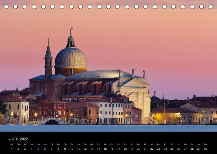 Produktbild: Venedig bei Nacht 2022 (Tischkalender 2022 DIN A5 quer)