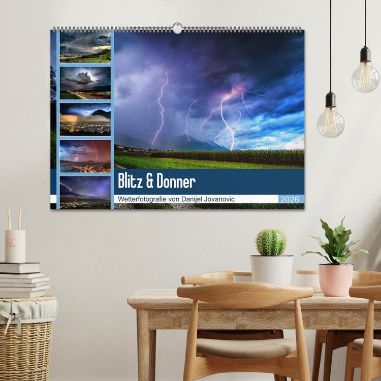 Produktbild: Blitz & Donner (Wandkalender 2026 DIN A2 quer), CALVENDO Monatskalender