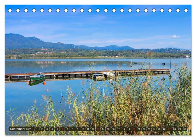 Produktbild: Lago di Varese - Eine der sch&ouml;nsten Seenlandschaften Italiens (Tischkalender 2026 DIN A5 quer), CALVENDO Monatskalender