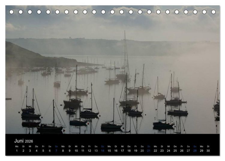 Produktbild: Anblicke und Ausblicke in Cornwall (Tischkalender 2026 DIN A5 quer), CALVENDO Monatskalender