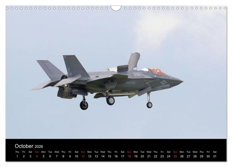 Produktbild: Lockheed Martin F35 Stealth Fighter (Wall Calendar 2026 DIN A3 landscape), CALVENDO 12 Month Wall Calendar