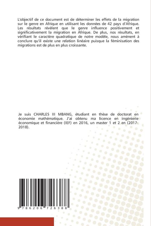 Produktbild: Genre et migration en Afrique