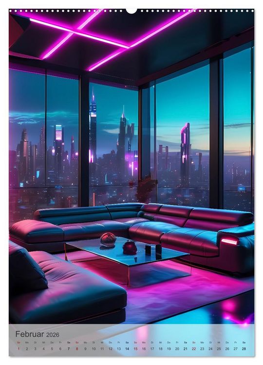 Produktbild: Wohn(t)r&auml;ume - Wohnzimmer Impressionen (hochwertiger Premium Wandkalender 2026 DIN A2 hoch), Kunstdruck in Hochglanz