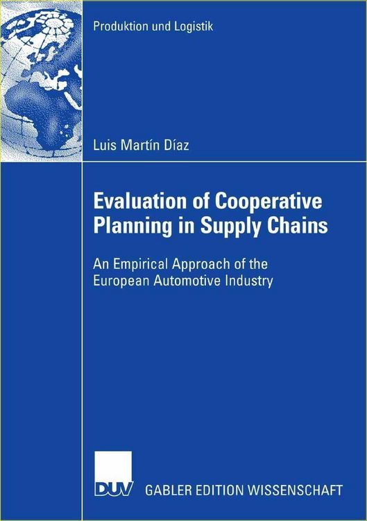 Produktbild: Evaluation of Cooperative Planning in Supply Chains