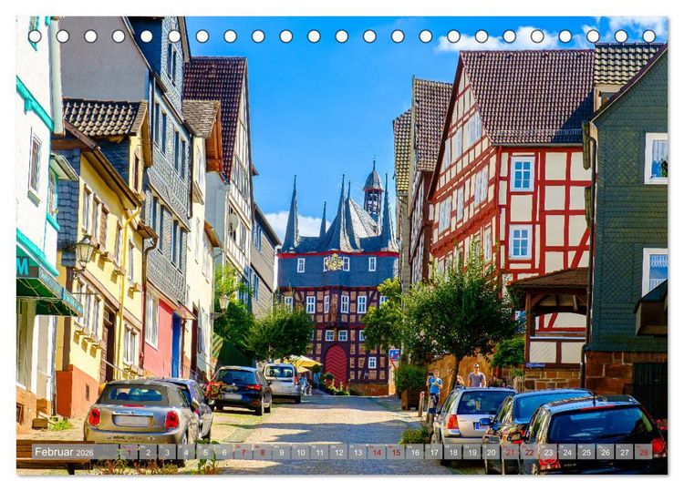 Produktbild: Ein Blick auf Frankenberg an der Eder (Tischkalender 2026 DIN A5 quer), CALVENDO Monatskalender