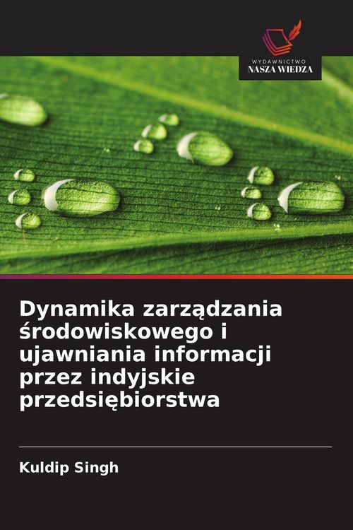 Produktbild: Dynamika zarz&iquest;dzania &iquest;rodowiskowego i ujawniania informacji przez indyjskie przedsi&iquest;biorstwa