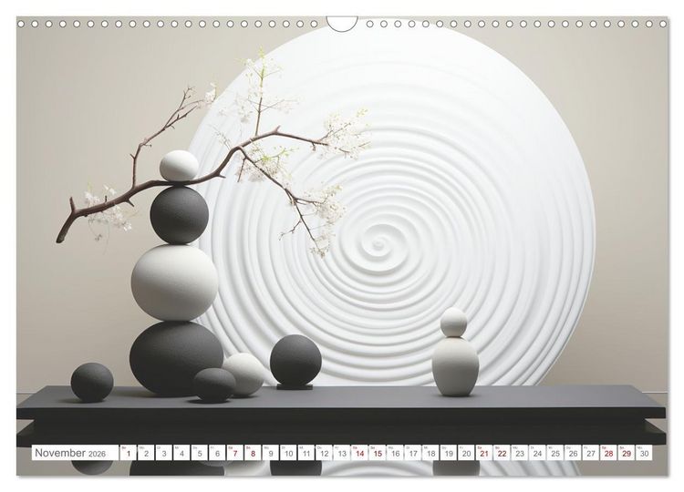 Produktbild: Zen (Wandkalender 2026 DIN A3 quer), CALVENDO Monatskalender