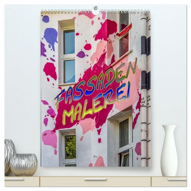 Produktbild: Fasadenmalerei (hochwertiger Premium Wandkalender 2027 DIN A2 hoch), Kunstdruck in Hochglanz
