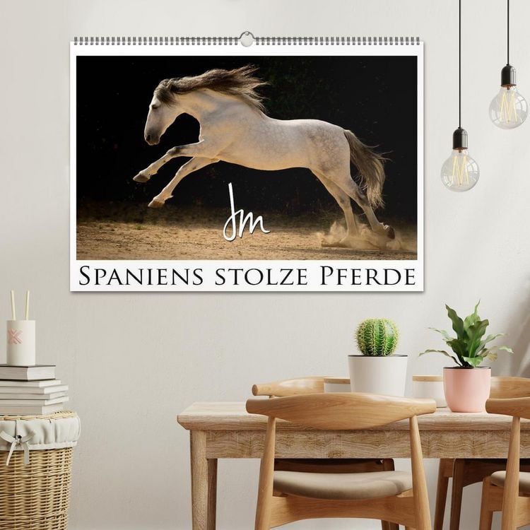 Produktbild: Spaniens stolze Pferde (Wandkalender 2026 DIN A2 quer), CALVENDO Monatskalender