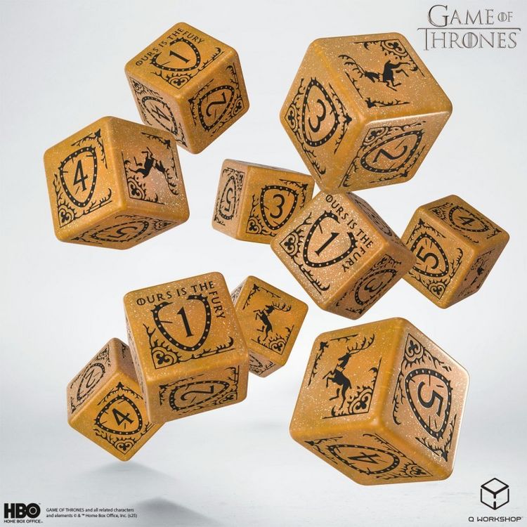 Produktbild: Q-Workshop QWO097744 - Game of Thrones, Baratheon 10xD6 Dice Set