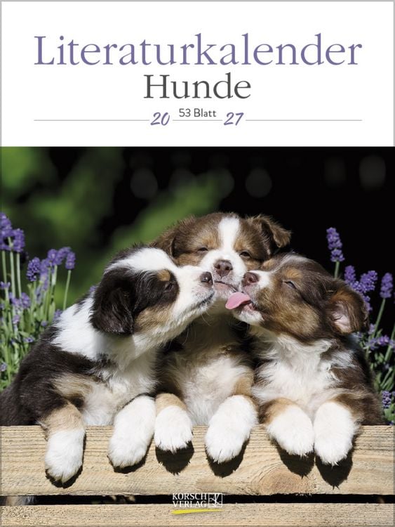 Produktbild: Literaturkalender Hunde 2027