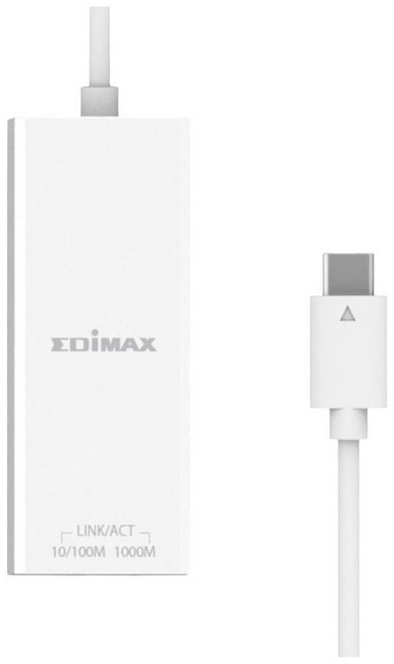 Produktbild: EDIMAX EU-4306C Netzwerkadapter 10 / 100 / 1000 MBit/s USB-C&reg;, RJ45