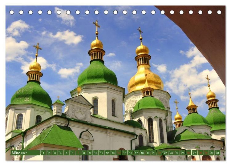 Produktbild: Kiew - Hauptstadt der Ukraine (Tischkalender 2027 DIN A5 quer), CALVENDO Monatskalender
