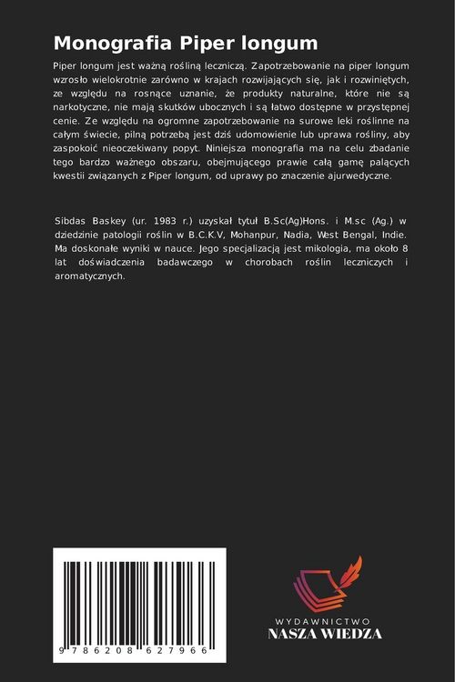 Produktbild: Monografia Piper longum