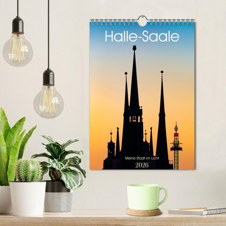Produktbild: Halle/Saale - Meine Stadt im Licht (Wandkalender 2026 DIN A4 hoch), CALVENDO Monatskalender