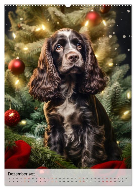 Produktbild: Cocker Spaniel - ein Hund f&uuml;r die Familie (Wandkalender 2026 DIN A2 hoch), CALVENDO Monatskalender