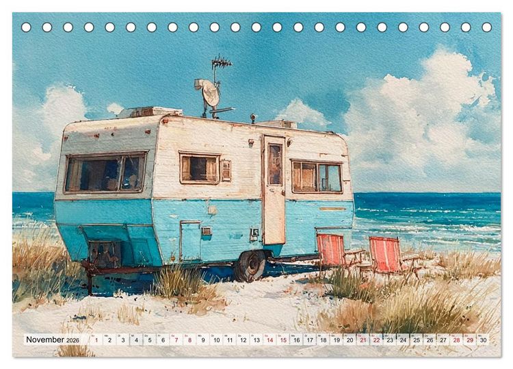 Produktbild: Caravanesque (Tischkalender 2026 DIN A5 quer), CALVENDO Monatskalender