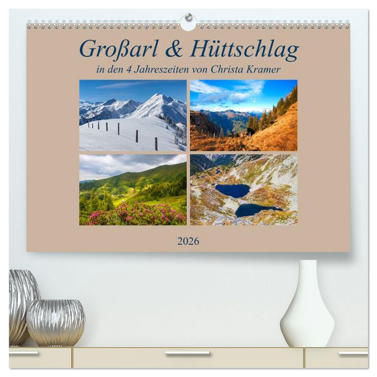 Produktbild: Gro&szlig;arl & H&uuml;ttschlag (hochwertiger Premium Wandkalender 2026 DIN A2 quer), Kunstdruck in Hochglanz
