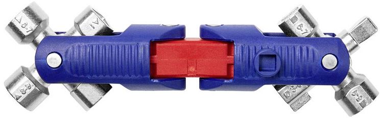 Produktbild: Knipex 00 11 06 V04 00 11 06 V04 Universalschl&uuml;ssel JointKey Quadro f&uuml;r g&auml;ngige Absperrsysteme 63mm Schaltschrankschl&uuml;ssel