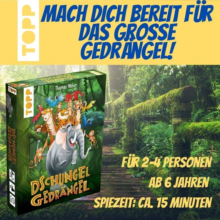 Produktbild: Dschungelgedr&auml;ngel &ndash; Das Kartenspiel f&uuml;r tierischen Tumult