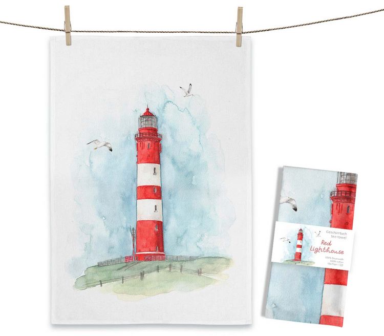 Produktbild: Geschirrtuch Red Lighthouse