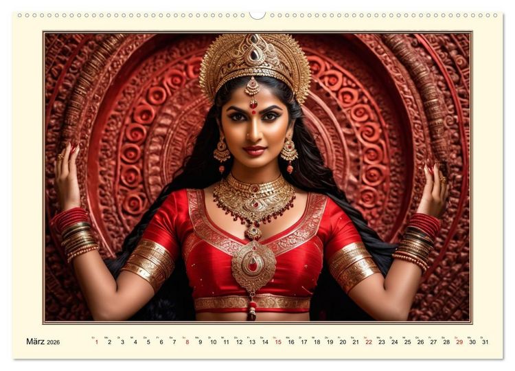 Produktbild: Tradition und Kultur in Indien (hochwertiger Premium Wandkalender 2026 DIN A2 quer), Kunstdruck in Hochglanz