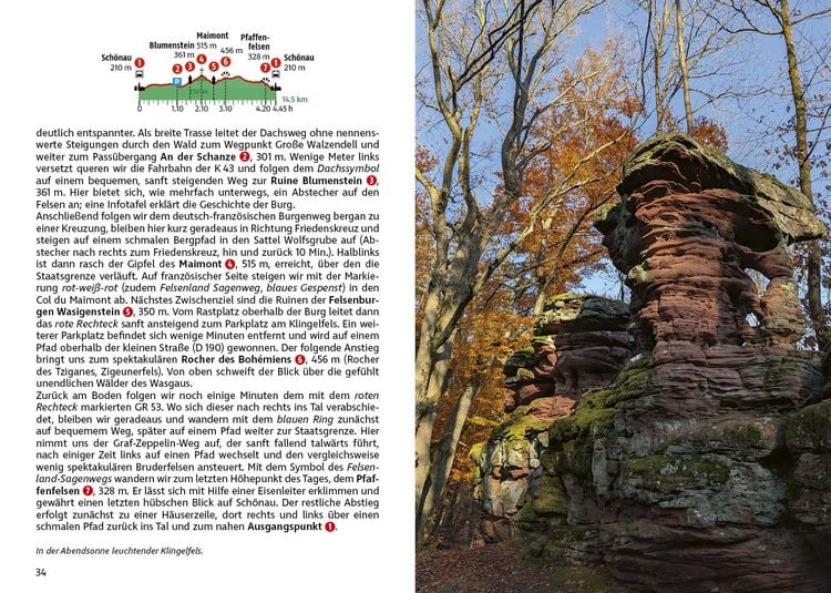 Produktbild: ROTHER Wanderf&uuml;hrer Vogesen. 60 Touren zu Panoramagipfeln, Felsen, Seen und Burgen zwischen Elsass und Lothringen
