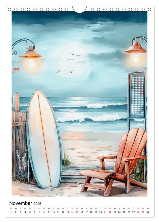 Produktbild: Maritimes Vergn&uuml;gen am Strand (Wandkalender 2026 DIN A4 hoch), CALVENDO Monatskalender