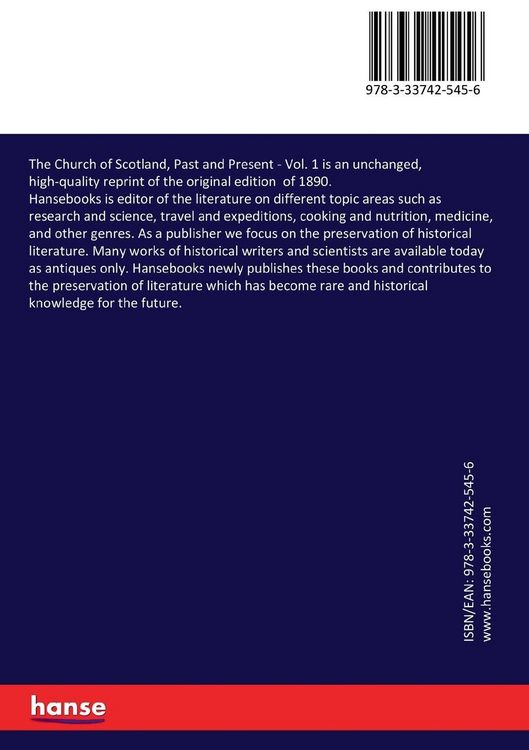 Produktbild: The Church of Scotland, Past and Present