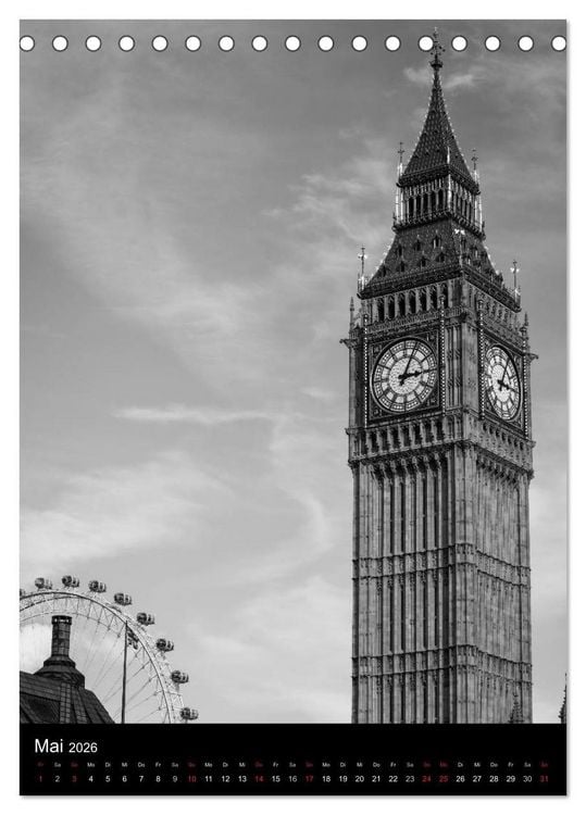 Produktbild: Big City London (Tischkalender 2026 DIN A5 hoch), CALVENDO Monatskalender