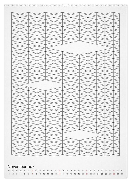 Produktbild: Geometric Graphik Art (Wandkalender 2027 DIN A2 hoch), CALVENDO Monatskalender