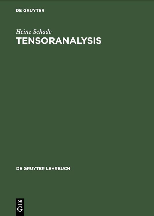 Produktbild: Tensoranalysis