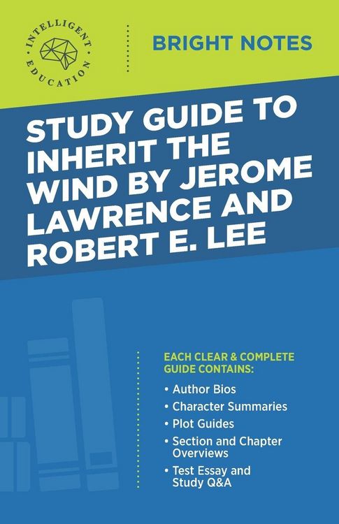 Produktbild: Study Guide to Inherit the Wind by Jerome Lawrence and Robert E. Lee