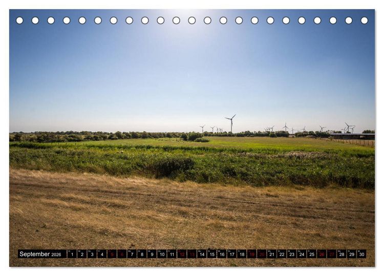 Produktbild: Insel Fehmarn - Impressionen eines Sommertages an der Ostsee (Tischkalender 2026 DIN A5 quer), CALVENDO Monatskalender