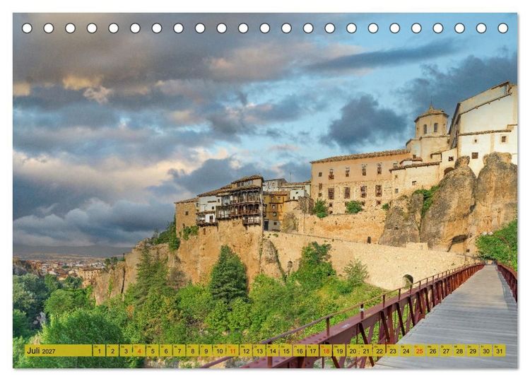 Produktbild: Die h&auml;ngenden H&auml;user von Cuenca (Tischkalender 2027 DIN A5 quer), CALVENDO Monatskalender