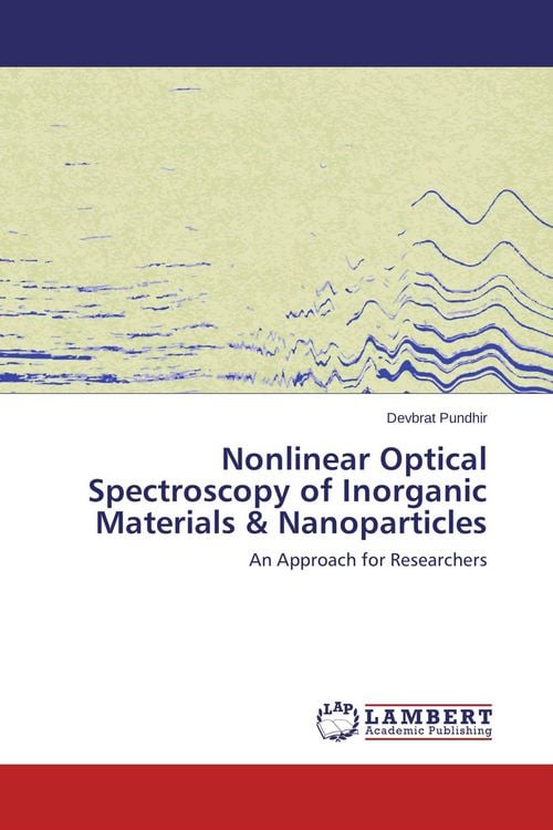 Produktbild: Nonlinear Optical Spectroscopy of Inorganic Materials & Nanoparticles