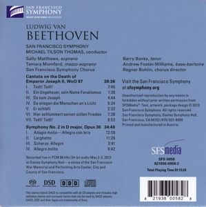 Produktbild: Cantata On The Death/Sinfonie 2