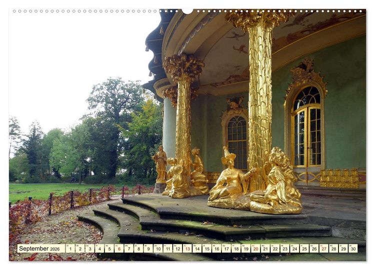 Produktbild: Im Park von Sanssouci - Spaziergang durch die Jahreszeiten (Wandkalender 2026 DIN A2 quer), CALVENDO Monatskalender
