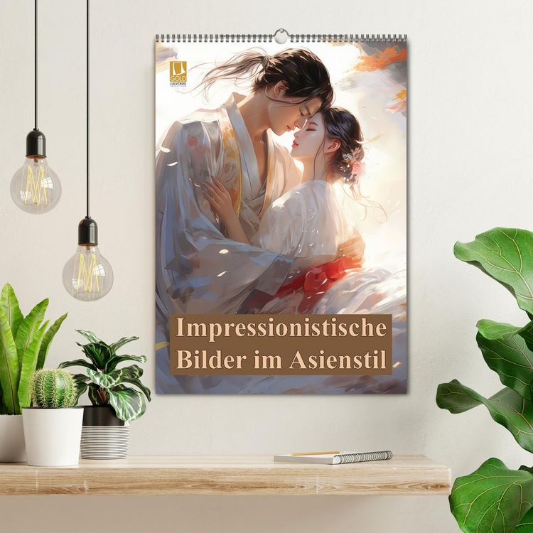 Produktbild: Impressionistische Bilder im Asienstil (Wandkalender 2026 DIN A2 hoch), CALVENDO Monatskalender