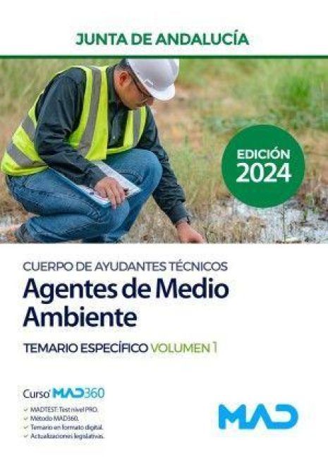 Produktbild: Cuerpo de Ayudantes T&eacute;cnicos Especialidad Agentes de Medio Ambiente. Temario Espec&iacute;fico volumen 1. Junta de Andaluc&iacute;a