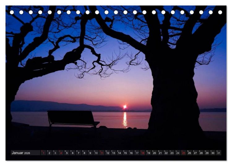 Produktbild: Bodensee zur blauen Stunde (Tischkalender 2026 DIN A5 quer), CALVENDO Monatskalender