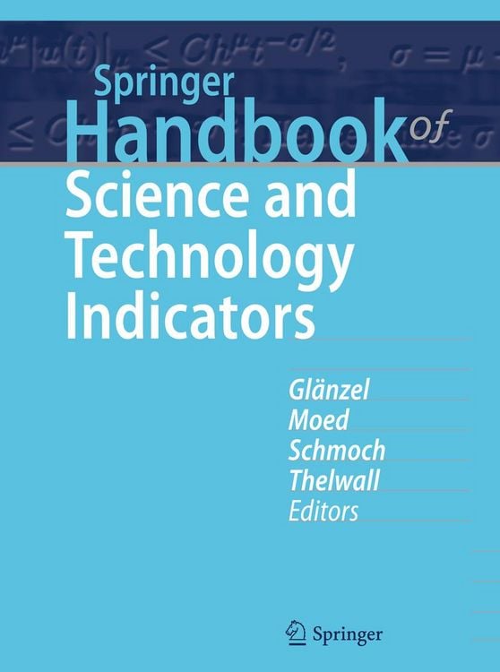 Produktbild: Springer Handbook of Science and Technology Indicators