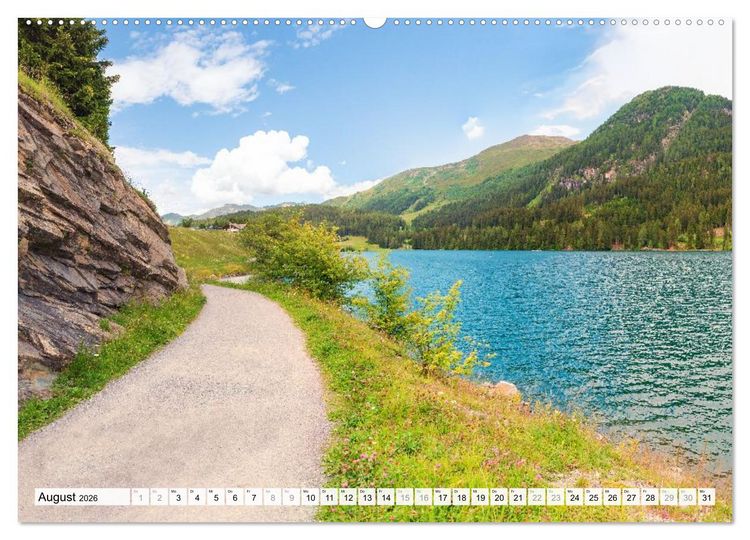 Produktbild: Graub&uuml;ndner Landschaften (Wandkalender 2026 DIN A2 quer), CALVENDO Monatskalender