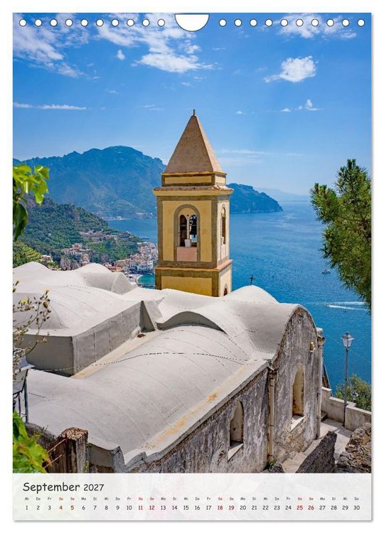 Produktbild: Amalfik&uuml;ste - Romantische St&auml;dte und traumhafte Landschaften (Wandkalender 2027 DIN A4 hoch), CALVENDO Monatskalender