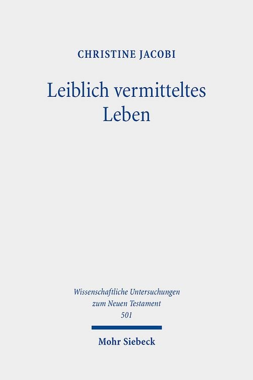 Produktbild: Jacobi, C: Leiblich vermitteltes Leben