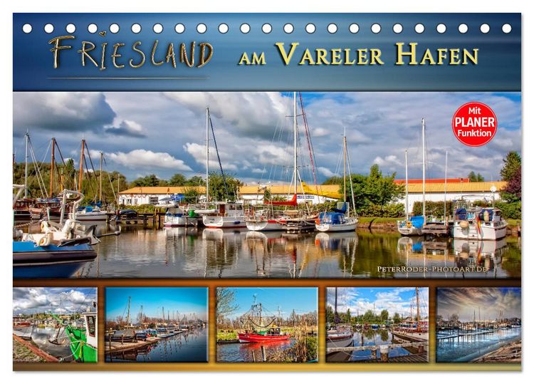 Produktbild: Friesland - am Vareler Hafen (Tischkalender 2026 DIN A5 quer), CALVENDO Monatskalender